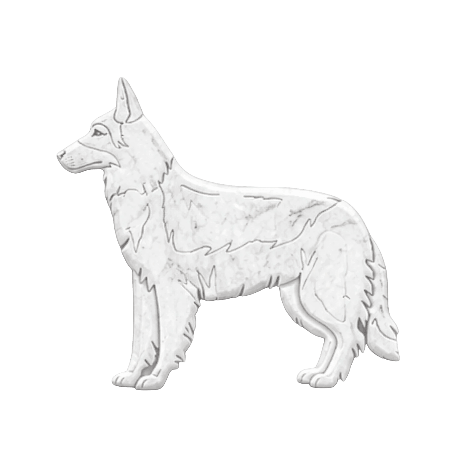 Shiloh Shepherd in Marmo Bianco Carrara - Pawradise