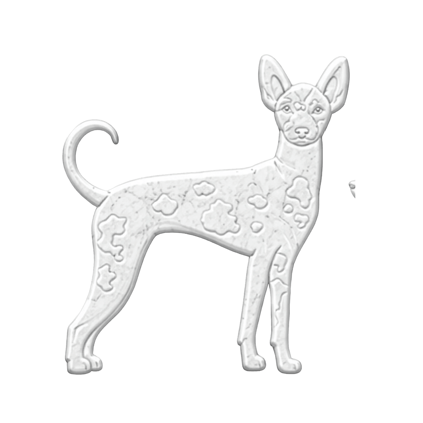 Xoloitzcuintle in Marmo Bianco Carrara - Pawradise