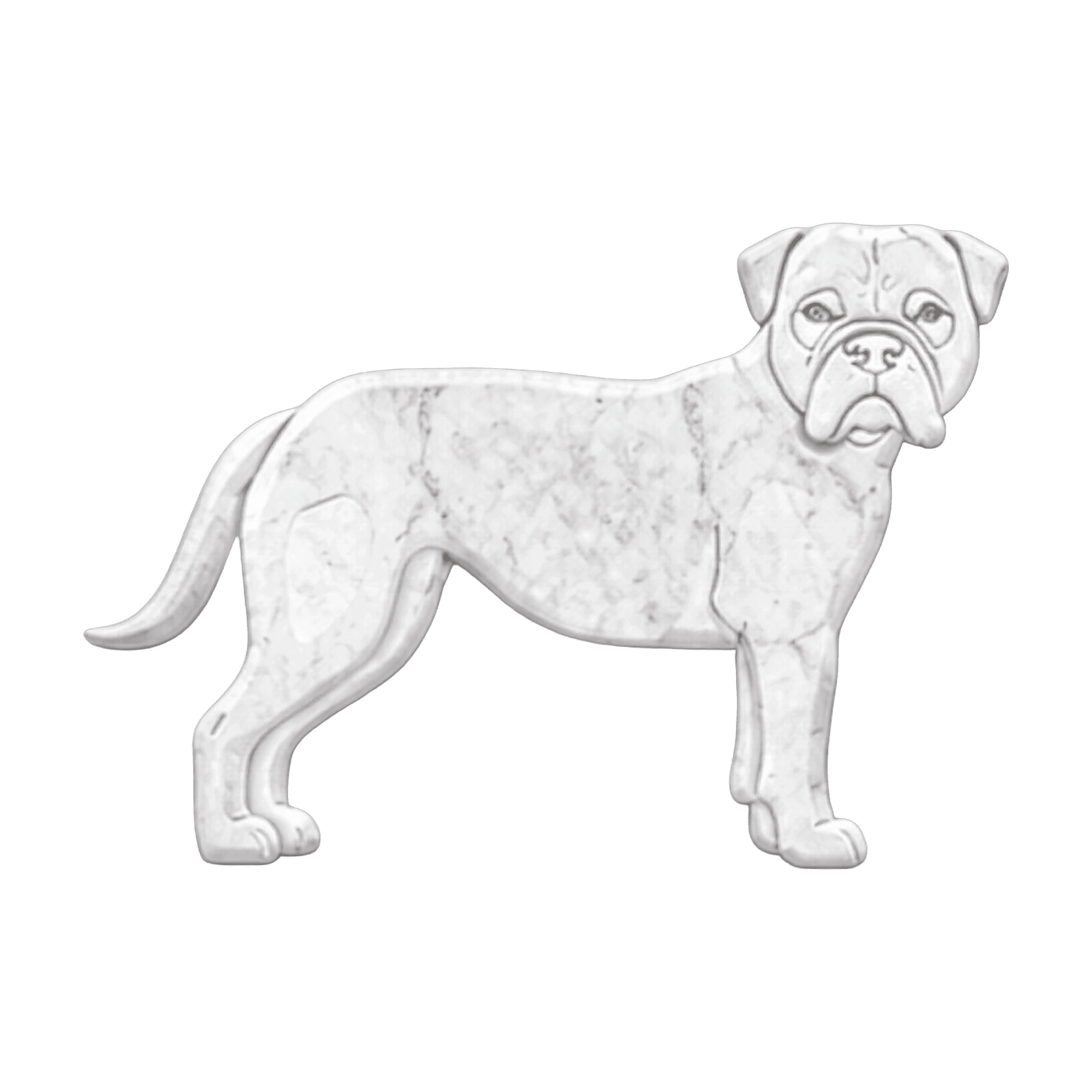 Leavitt Bulldog in Marmo Bianco Carrara - Pawradise