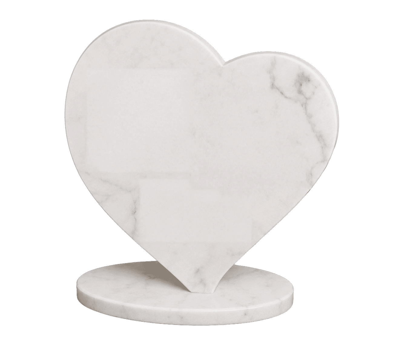 Cuore in Marmo Bianco Carrara - Pawradise