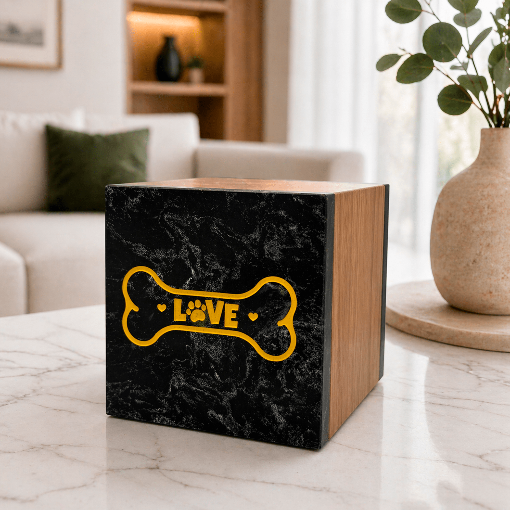 Urna Cubo 13x13x13 – Urna Cineraria Personalizzata per Animali - Pawradise