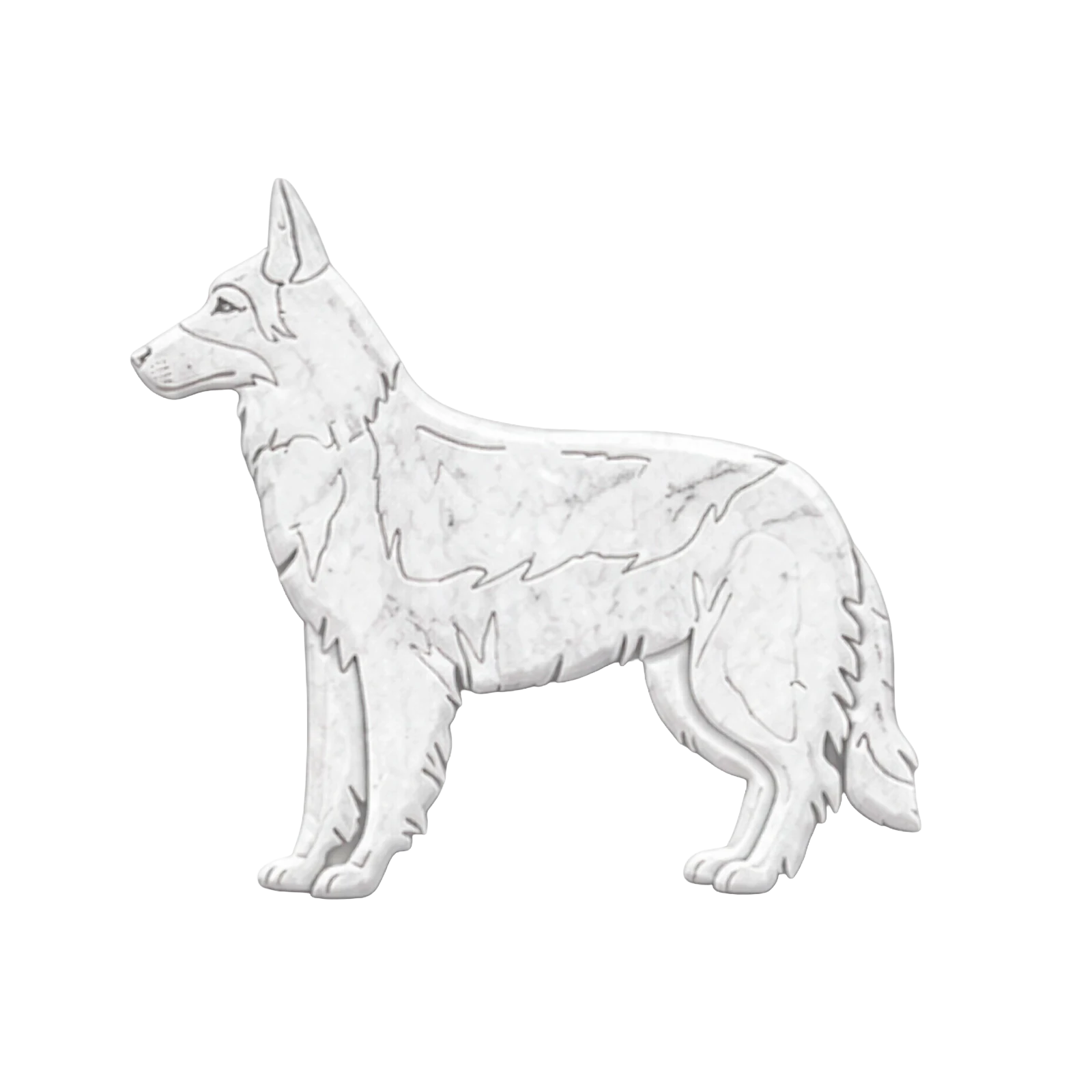 Shiloh Shepherd in Marmo Bianco Carrara Pawradise