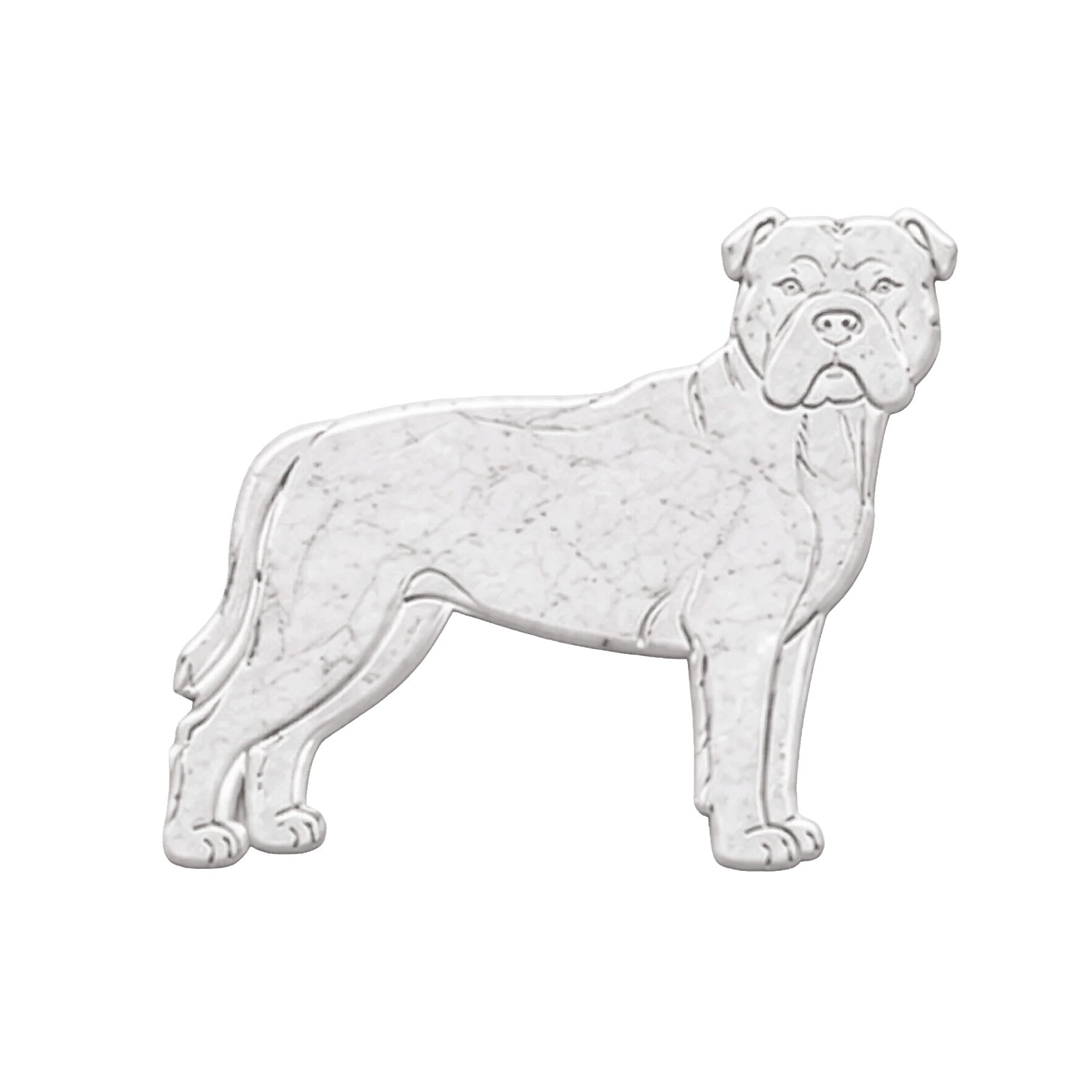 Staffordshire Bull Terrier in Marmo Bianco Carrara - Pawradise