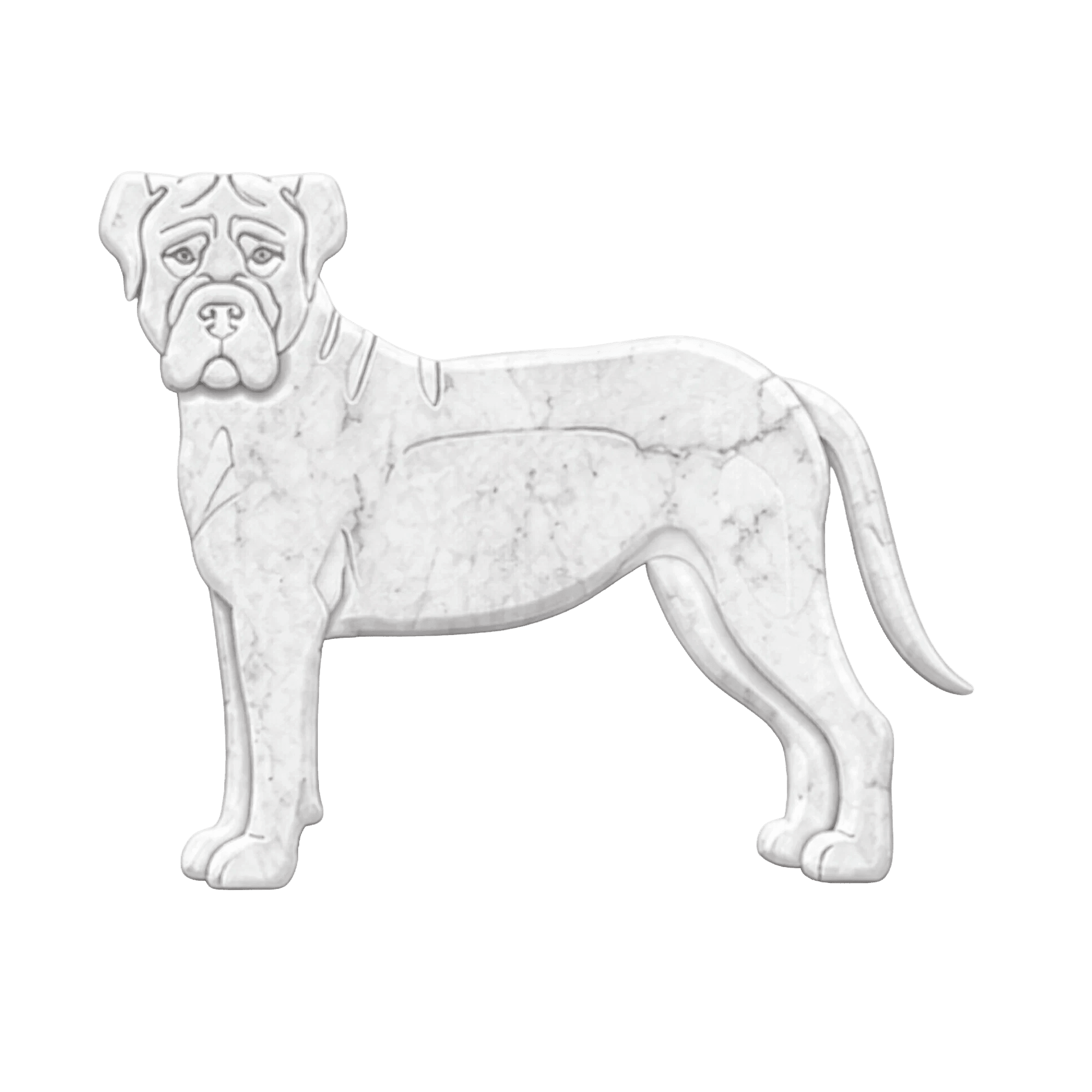Boerboel in Marmo Bianco Carrara - Pawradise