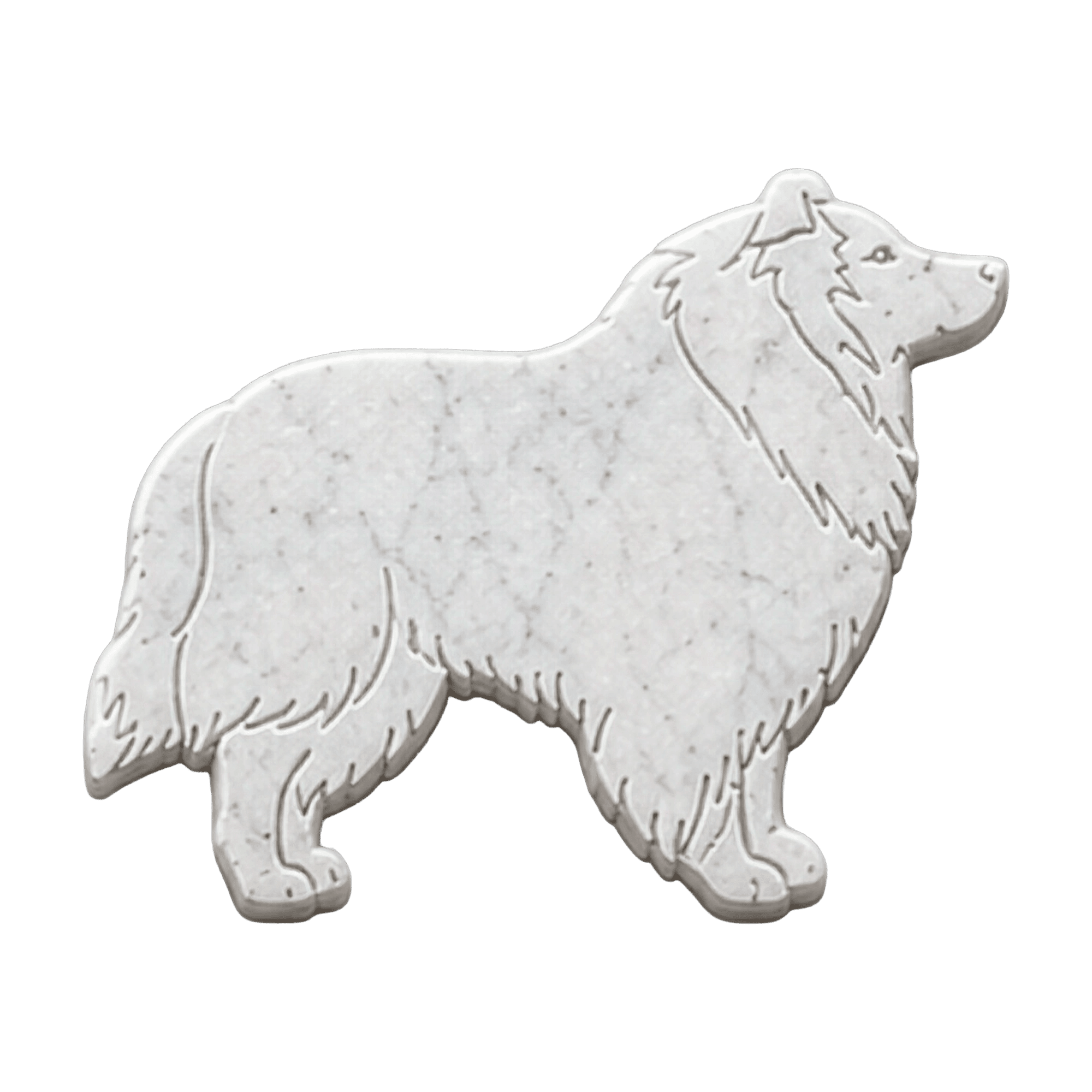 Collie in Marmo Bianco Carrara - Pawradise