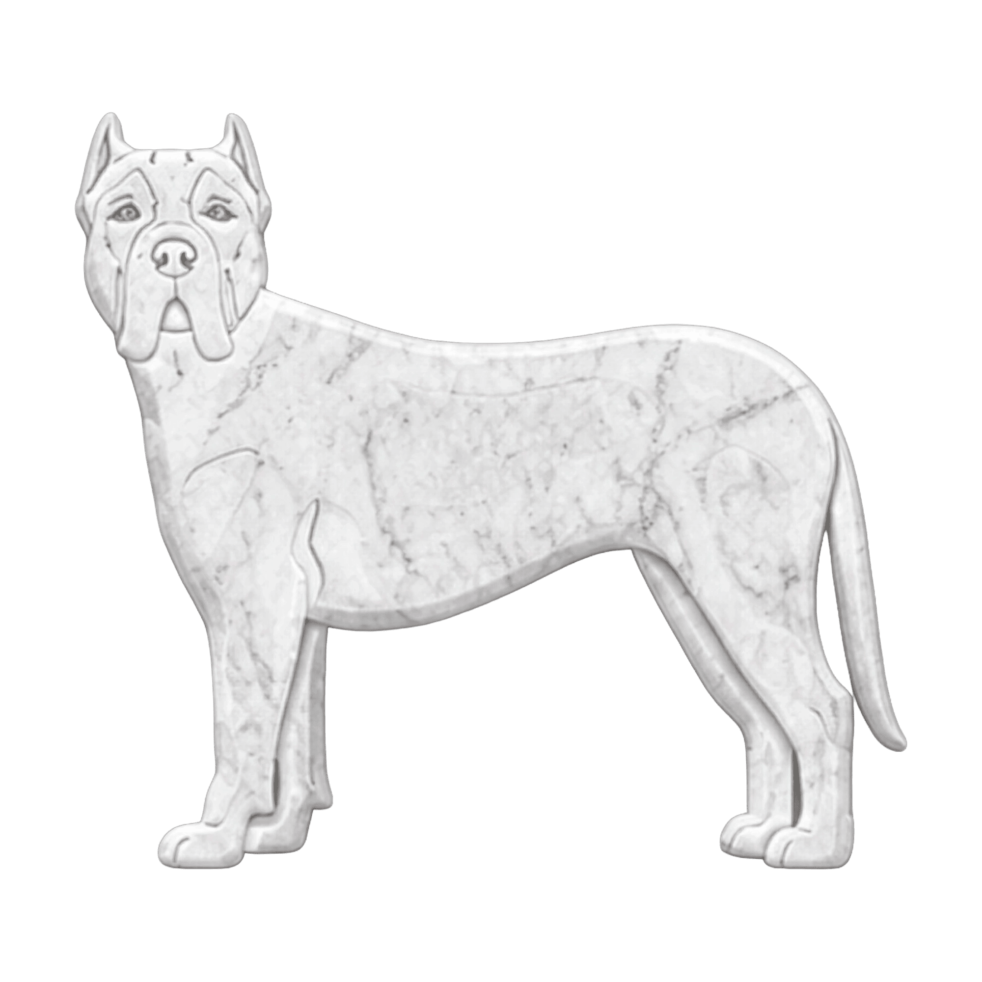 Dogo Canario in Marmo Bianco Carrara - Pawradise