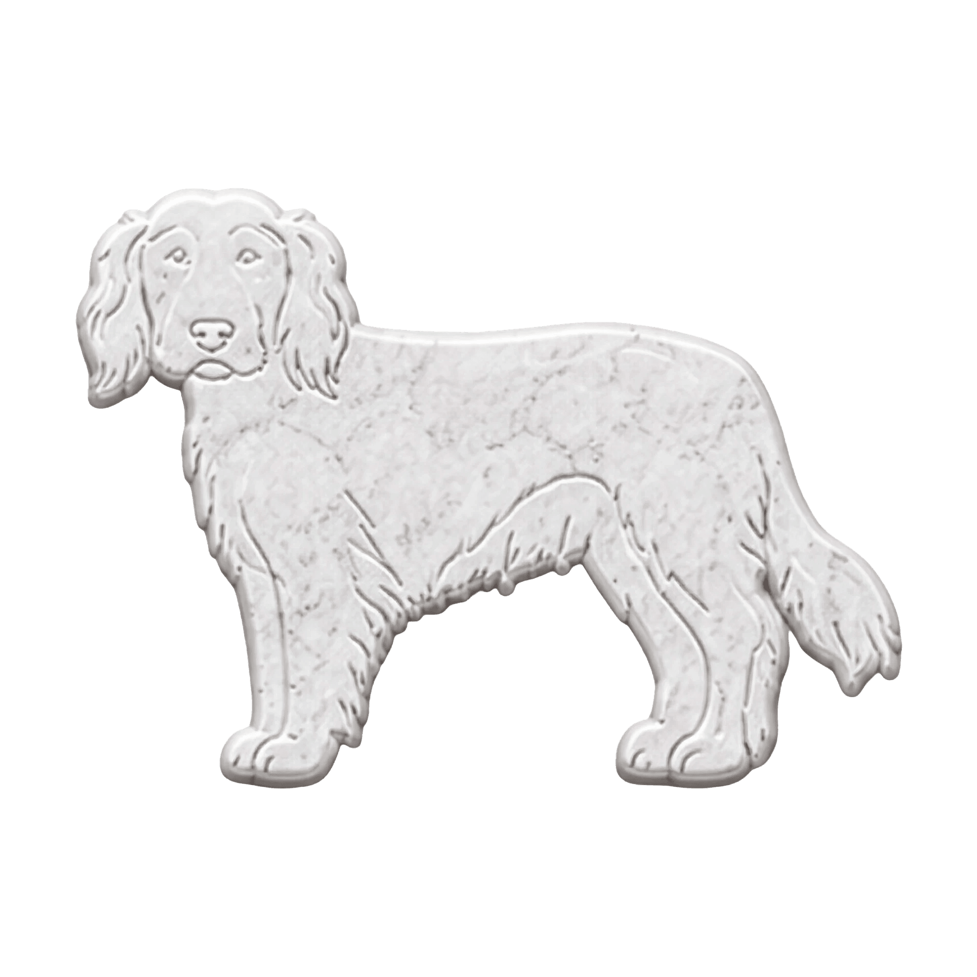 German Spaniel in Marmo Bianco Carrara - Pawradise