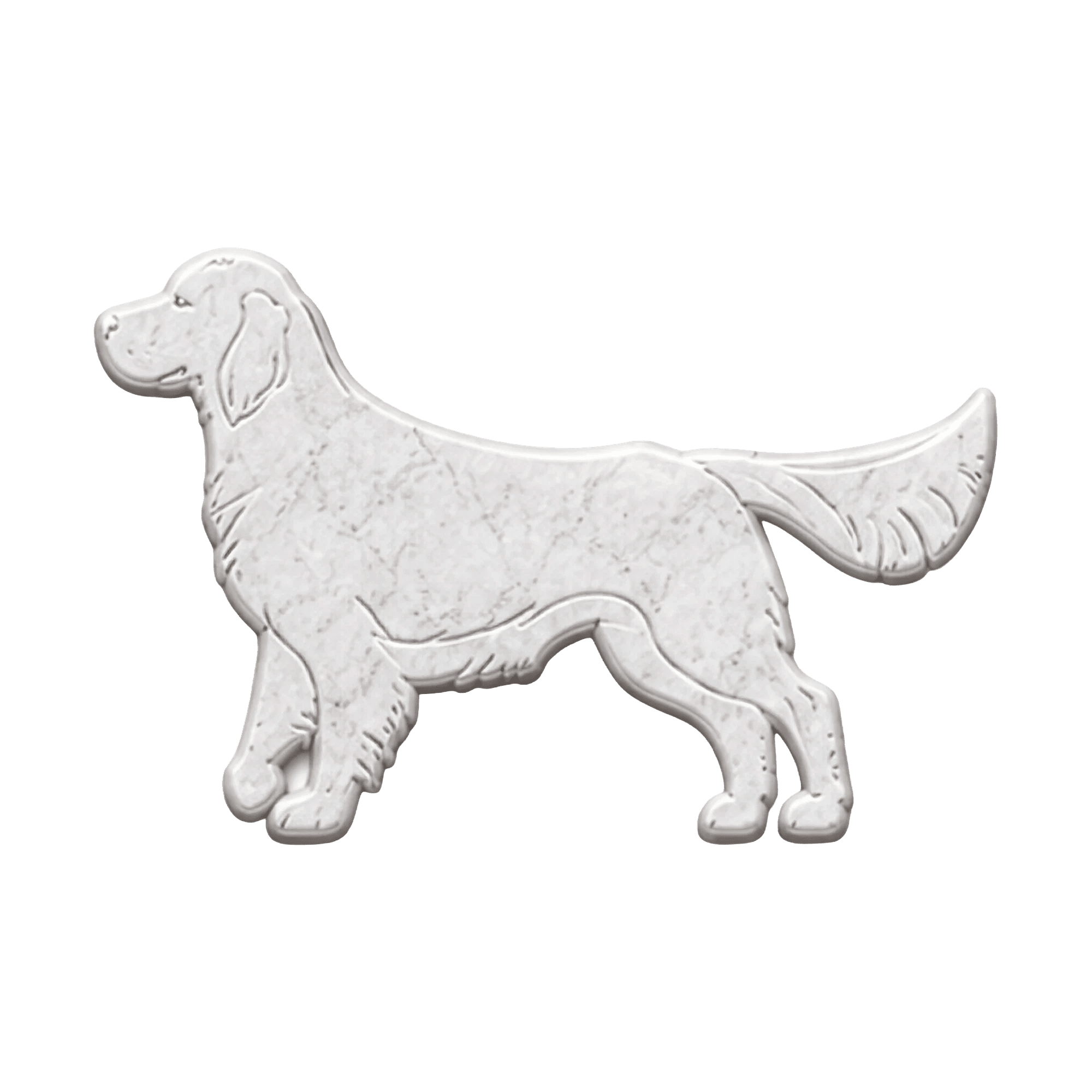 Golden Retriever in Marmo Bianco Carrara - Pawradise