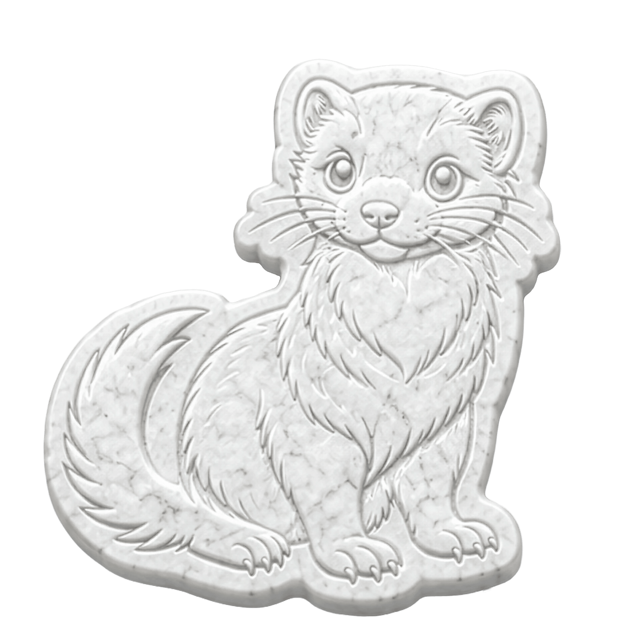 Furetto in Marmo Bianco Carrara - Pawradise