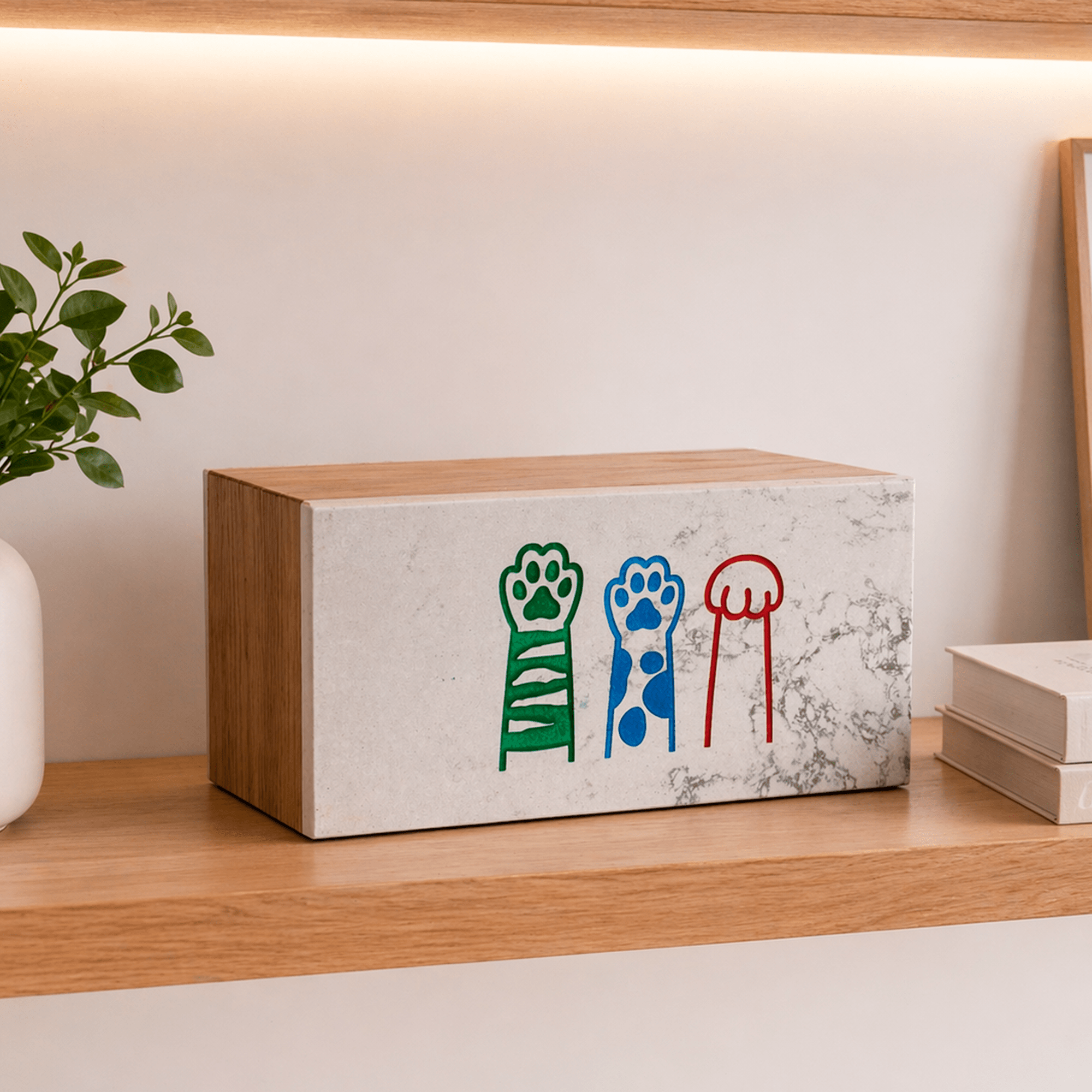 Urna Orizzontale 13x10x22 – Urna Cineraria Personalizzata per Animali - Pawradise